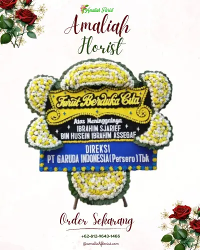 Papan Bunga Duka di Cisaranten