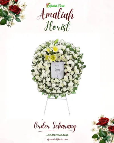 Krans Bunga Duka Cita di Cisaranten